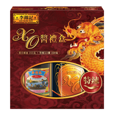 XO Sauce (Extra Hot) 220g + Premium Oyster Sauce 255g Gift Box | XO Sauce (Extra Hot) 220g + Premium Oyster Sauce 255g Gift Box
