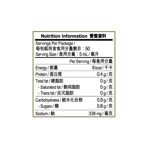 無麩質醬油 250毫升 | Gluten Free Soy Sauce 250ml