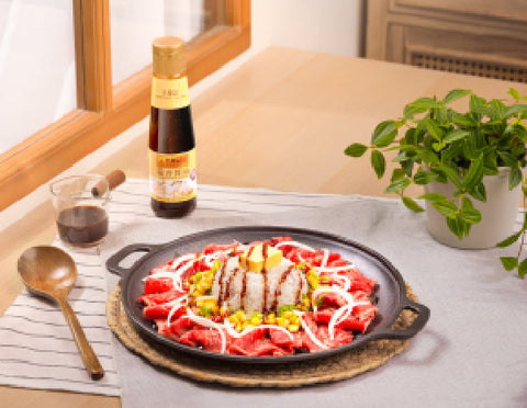 蒜香黑椒牛肉飯