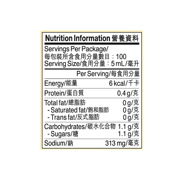 海鮮頭抽 500毫升 | Savoury Seafood Soy Sauce 500ml