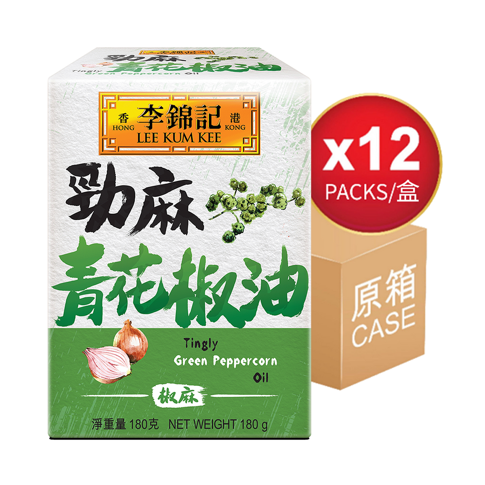 勁麻青花椒油 180克 X12(原箱) | Tingly Green Peppercorn Oil 180g X12（1 box)